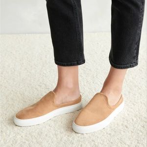 Jenni Kayne Suede Slider Sneaker (Color Honey, Size 40/10)